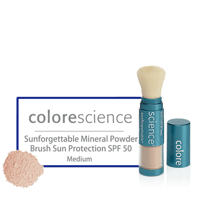 Colorescience Sunforgettable Mineral Powder Brush Sun Protection SPF 50 - 6 g - BiosenseClinic.ca