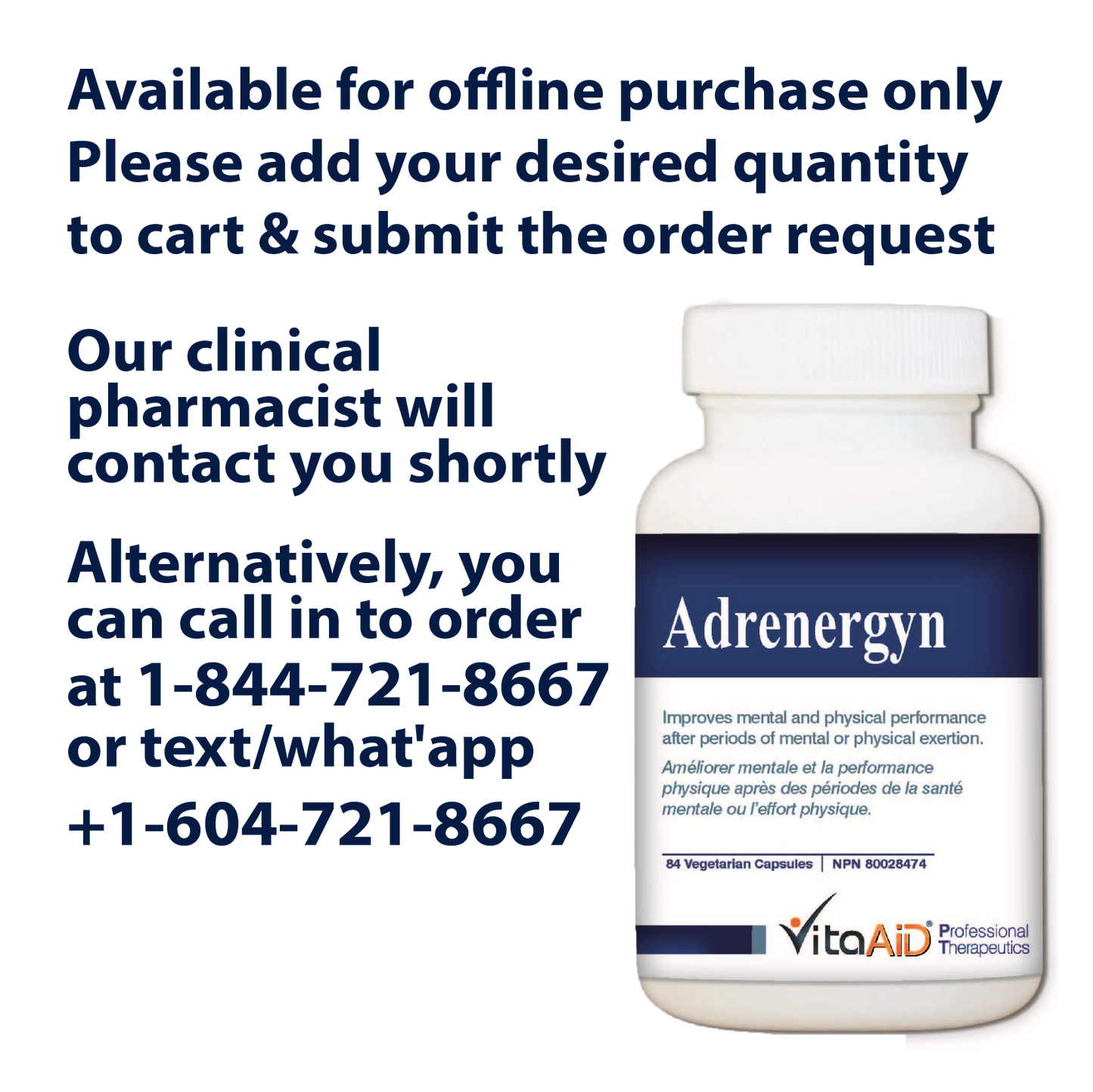 VitaAid Adrenergyn - BiosenseClinic.ca