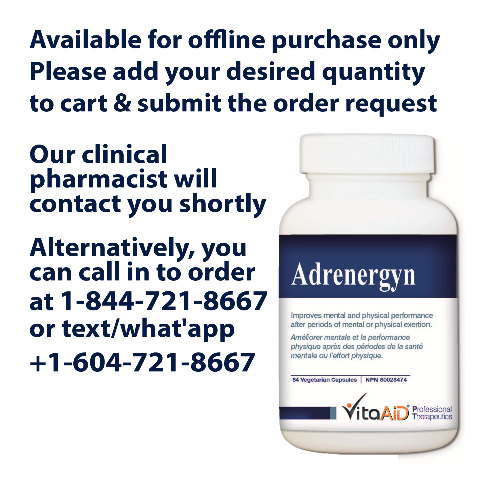 VitaAid Adrenergyn - BiosenseClinic.ca