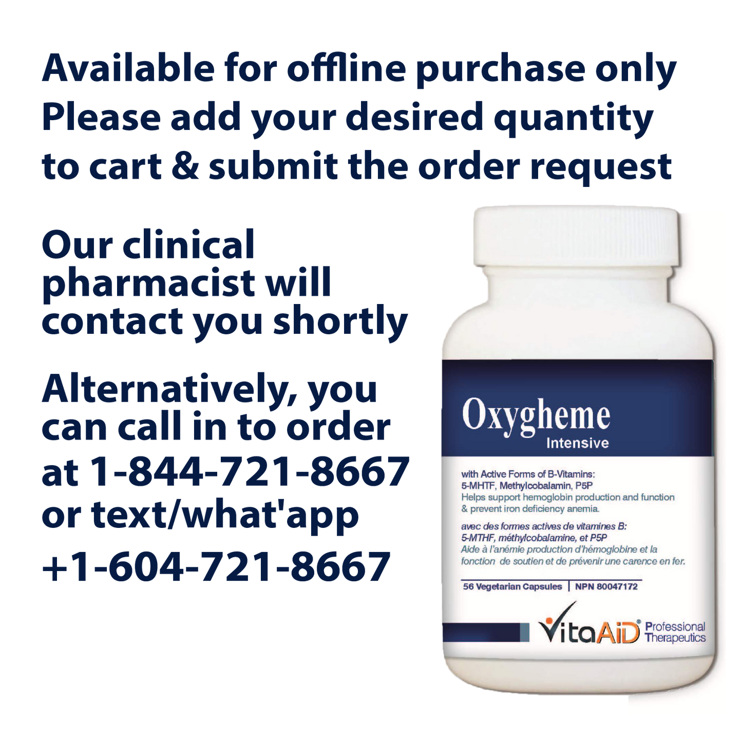 VitaAid Oxygheme Intensive - BiosenseClinic.ca