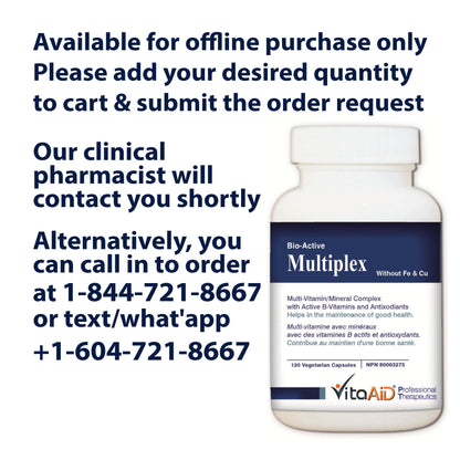 VitaAid Bio-Active Multiplex (without Fe & Cu) - biosenseclinic.ca